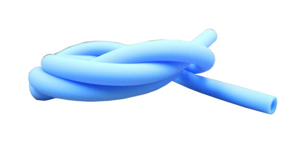 Silikonschlauch hell blau matt