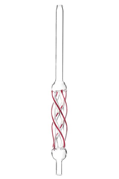 Kaya - Curly Glasmundstück Coil Rot