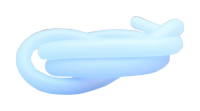 Silikonschlauch Transparent Blau Matt