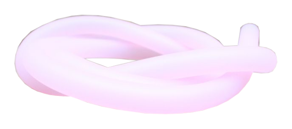 Silikonschlauch Transparent Pink Matt